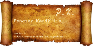 Panczer Kamélia névjegykártya